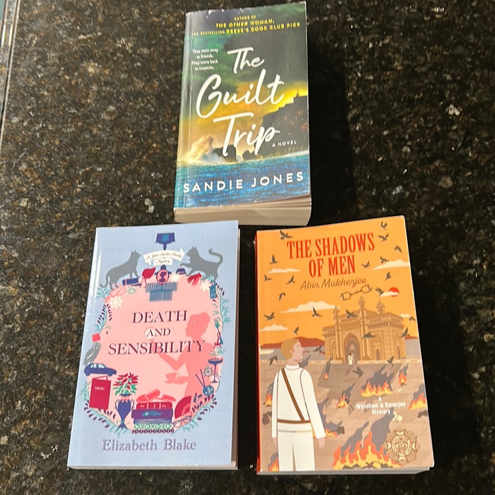 Adult 3 book bundle, paperback, EUC